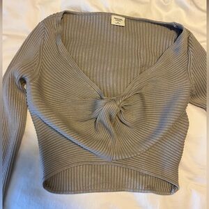Abercrombie and Fitch cropped long sleeve shirt